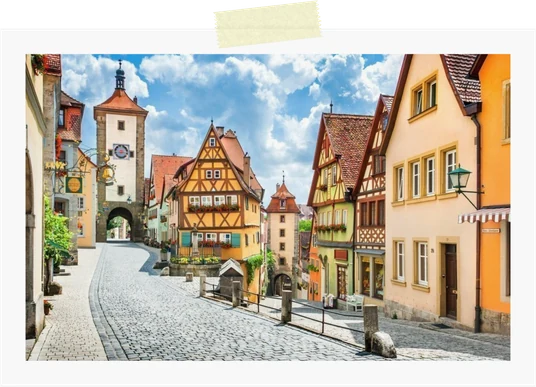 ドイツ・バイエルン地方の街並み